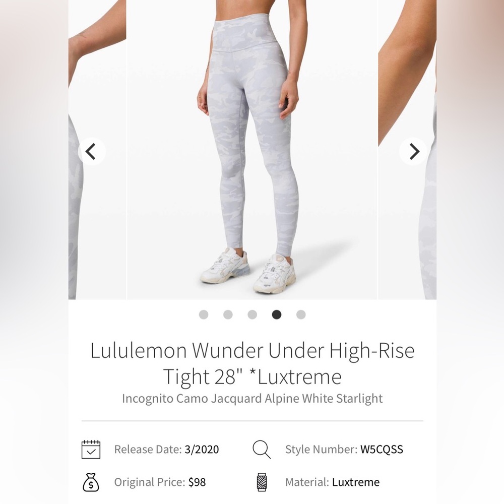 Lululemon Wunder Under High-Rise Tight 28"